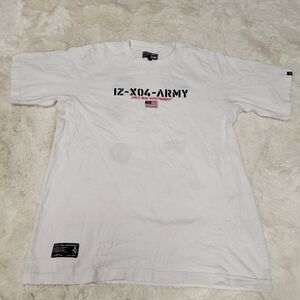 Izzue Army IZ-X04-ARMY Men's M White Embroidered Patch T Shirt